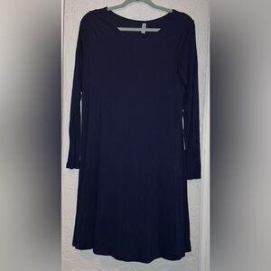 Himone Classic Long Sleeve Navy Dress - Women